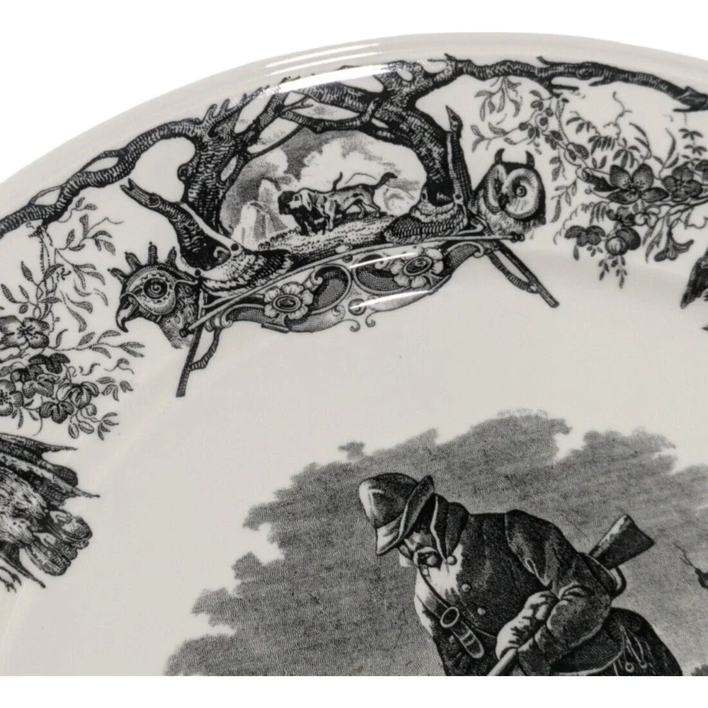 Villeroy & Boch La Chasse Le Retour Dinner Plate Discontinued Toile Hunting